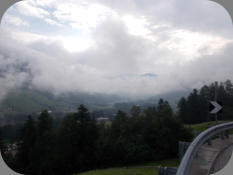 Blick Richtung Sterzing (im Nebel)