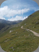 Trail Abw�rts vom Rabbi Joch ins Val di Sol